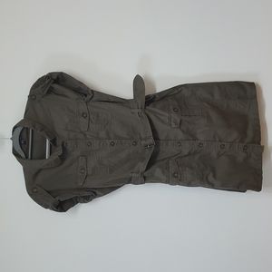 GAP Brown Women's Cargo Button Dress 10